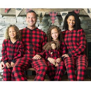 Women’s fleece buffalo plaid onsie pajama 2X